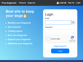 'free-doge.io' screenshot