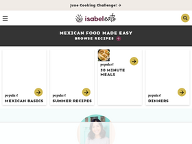 'isabeleats.com' screenshot