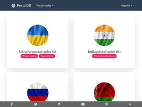'postaldb.net' screenshot