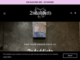 2ndaddictz.com homepage screenshot