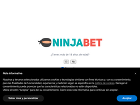 'ninjabet.es' screenshot