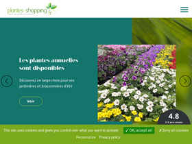 'plantes-shopping.fr' screenshot
