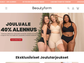 Beautyformsuomi homepage screenshot