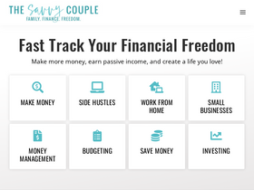 'thesavvycouple.com' screenshot