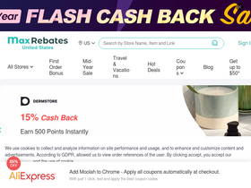 'maxrebates.com' screenshot