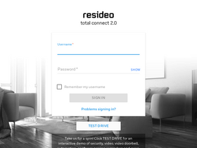 'totalconnect2.com' screenshot