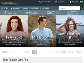 'apparel.com' screenshot