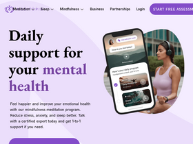 'meditopia.com' screenshot