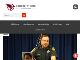 'libertyonenews.com' screenshot