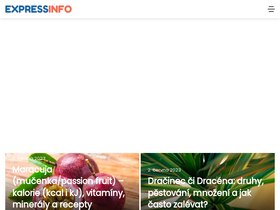 'expressinfo.cz' screenshot