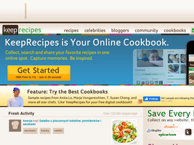 'keeprecipes.com' screenshot