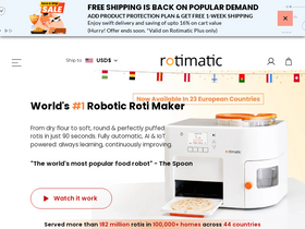 'rotimatic.com' screenshot