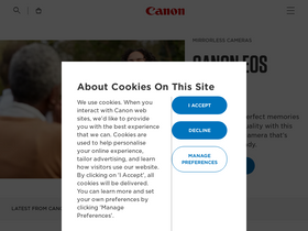 'canon.ie' screenshot