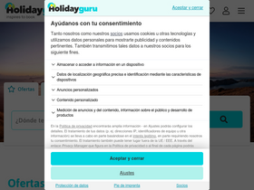 'holidayguru.es' screenshot