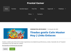 'frontalgamer.com' screenshot