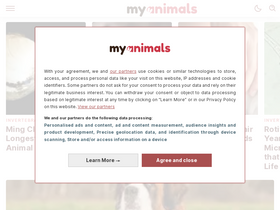 'myanimals.com' screenshot