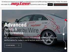 'nexteer.com' screenshot