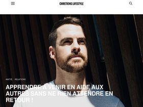 'chretienslifestyle.com' screenshot
