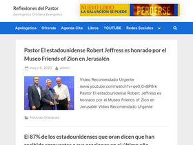 'reflexionesdelpastor.com' screenshot