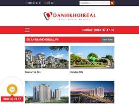 'danhkhoireal.vn' screenshot