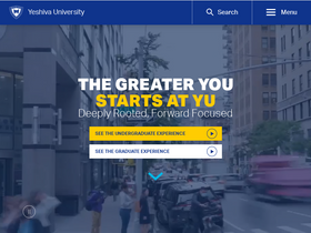 'yu.edu' screenshot