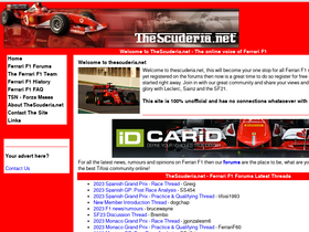 'thescuderia.net' screenshot