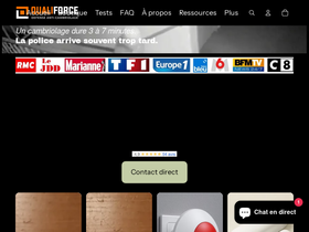 alarme-lacrymogene.com homepage screenshot