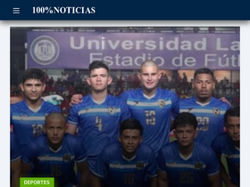 '100noticias.com.ni' screenshot