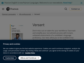 'versanttest.com' screenshot