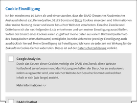 'daad.de' screenshot