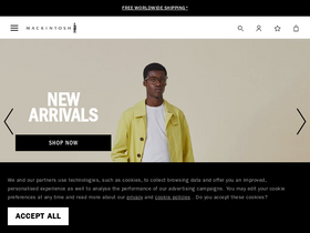 'mackintosh.com' screenshot