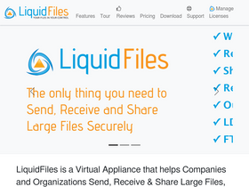 'liquidfiles.com' screenshot