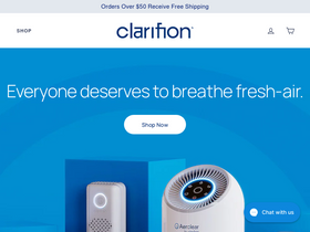 Clarifion website screenshot
