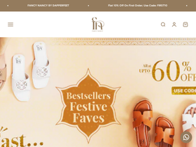 dapperfeet.in homepage screenshot