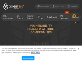 'gogetssl.com' screenshot