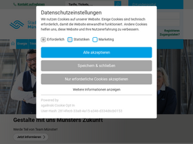 'wohnstrom.stadtwerke-muenster.de' screenshot