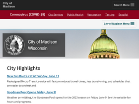 'cityofmadison.com' screenshot