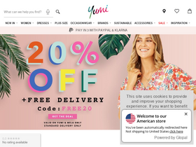 'yumi.co.uk' screenshot