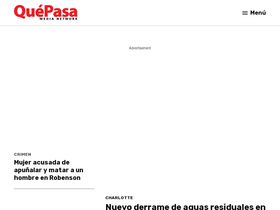 'quepasamedia.com' screenshot