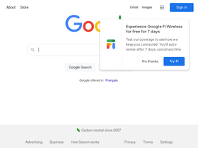 'google.bj' screenshot