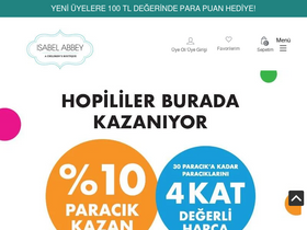 'isabelabbey.com.tr' screenshot