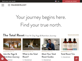 'wanderlust.com' screenshot