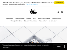 dwtn.paris homepage screenshot