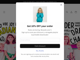 darlingrenegade.com homepage screenshot
