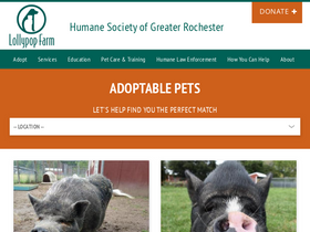 'lollypopanimals.org' screenshot