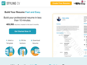 'stylingcv.com' screenshot