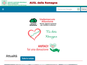'amministrazionetrasparente.auslromagna.it' screenshot