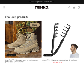 trinko.fr homepage screenshot