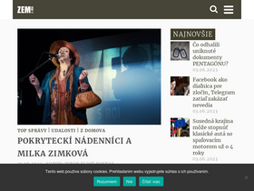 'zemavek.sk' screenshot