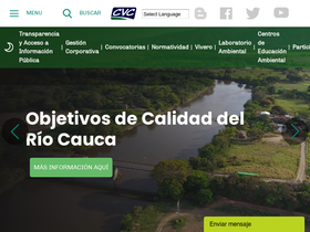 'cvc.gov.co' screenshot